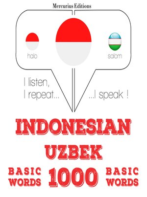 cover image of 1000 kata penting dalam Uzbek